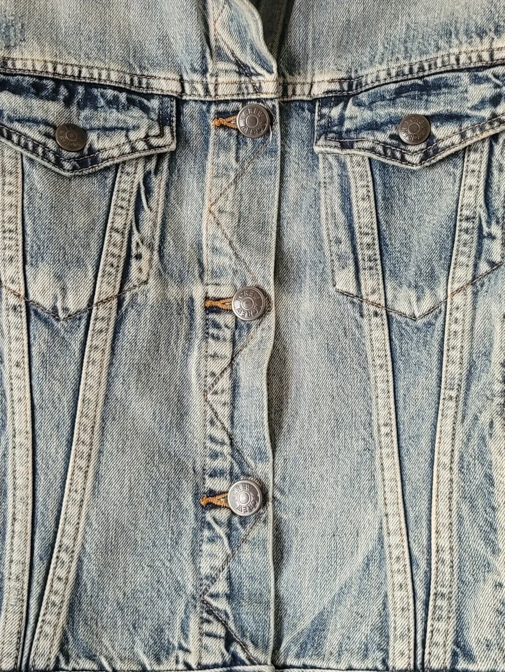 J. Crew Faded Blue Denim Vest